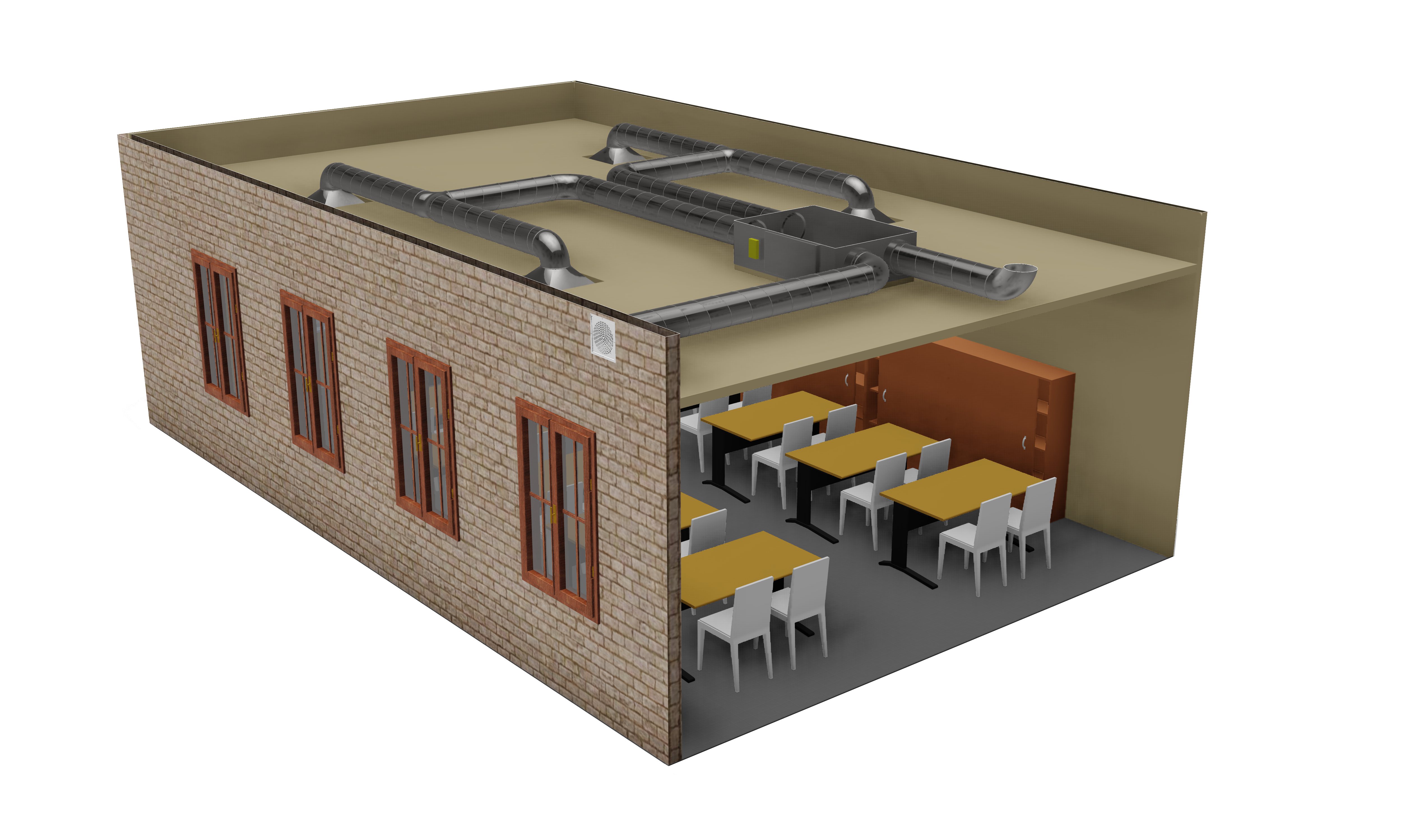 Ventilation équilibrée décentralisée avec récupération de chaleur par classe